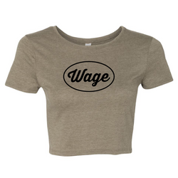 WAGE ROUNDED™ | Crop Top | Olive