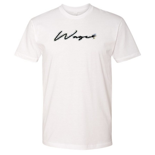 WAGE SIGNATURE MONEY FORK™ | Chest | White | Tee