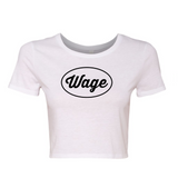 WAGE ROUNDED™ | Crop Top | White