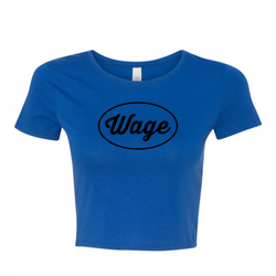 WAGE ROUNDED™ | Crop Top | Royal