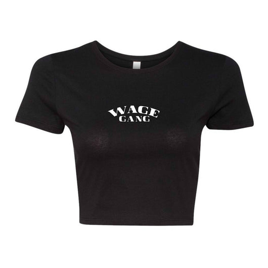 WAGE GANG™ | Crop Top | Black